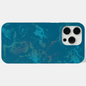 ターコイズ マーブル Case-Mate iPhoneケース (裏面 (横))