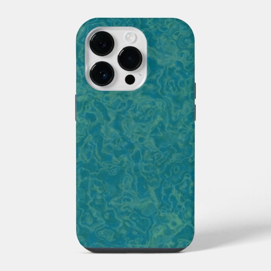 ターコイズ マーブル iPhoneケース (裏面)