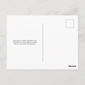 ターコイズ ミニマル ハッピー レイバー デー ポストカード (裏面)