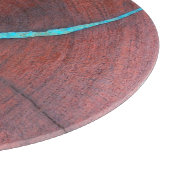 ターコイズ&メスキートガラス切断板12" カッティングボード (角)