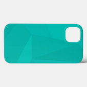 ターコイズ, モダン,カッコいいトレンディー幾何学模様 Case-Mate iPhoneケース (裏面 (横))