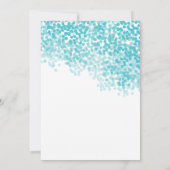 ターコイズ ライト シャワー | 結婚式の招待状 招待状 (裏面)