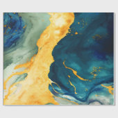 ターコイズ ラッピングペーパー (フラット)