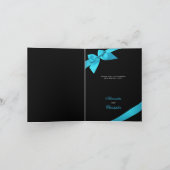 ターコイズ リボン ありがとうございます サンキューカード (内部)