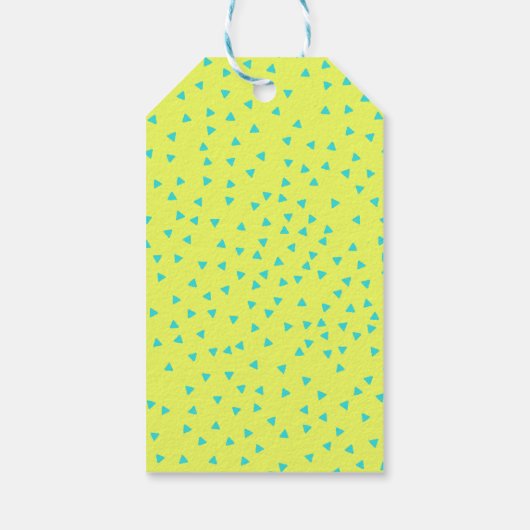 ターコイズ&レモントロピカルサマービーチ結婚式 ギフトタグ (裏面)