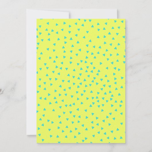 ターコイズ&レモントロピカルサマーリハーサルディナー 招待状 (裏面)