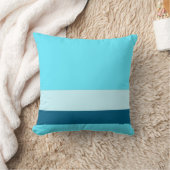ターコイズ(分割線+任意2色) クッション (ブランケット)