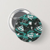 ターコイズ – 地球の英雄 缶バッジ (正面&裏面)