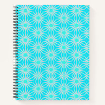 ターコイズ、水色、灰色の花（シアン色）