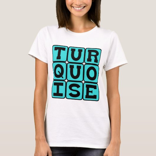 ターコイズ, 色 Tシャツ (正面)