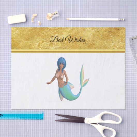 ターコイズ 薄葉紙 (クラフト)