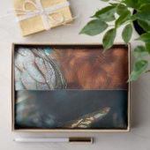 ターコイズ&金ゴールド小妖精や小人ドラゴンファンタジーデクページ 薄葉紙 (ギフト)