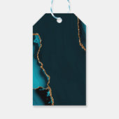 ターコイズ&金ゴールド葬儀記念ギフトラベル ギフトタグ (裏面)