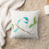 ターコイズ《鳥》アメリカゴガラ クッション (ブランケット)