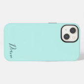 ターコイズ iPhoneケース (裏面横)