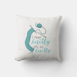 ターコイズIニット感じティOh So Nitty クッション