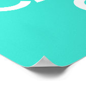 ターコイズKeep Calm and Carry On ポスター (角)