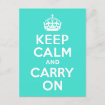 ターコイズKeep Calm and Carry On