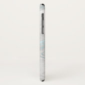 ターコイズMarbledモノグラムの iPhone Xケース Case-Mate iPhoneケース (裏面/左)