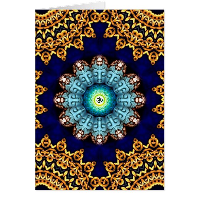 ターコイズOm仏カード (正面)