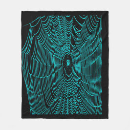 ターコ芸術的イのハロウィーンスパイダーコブのドードル フリースブランケット