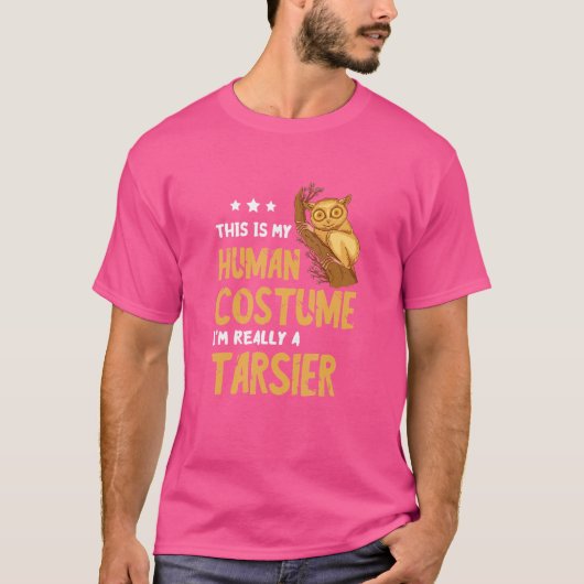 ターシエールの人間の衣装ターシエールボホールフィリピンアン Tシャツ (正面)