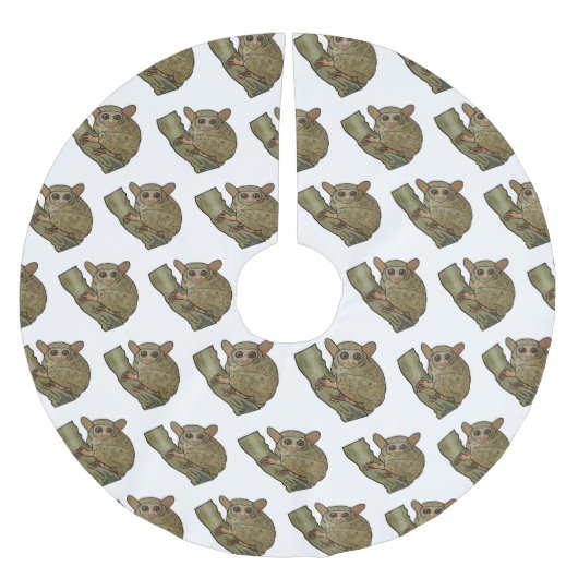 ターシエール漫画イラストレーション ブラッシュドポリエステルツリースカート (正面)