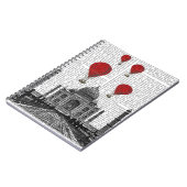 タージマハルとレッドホットエアバルーン ノートブック (左側)