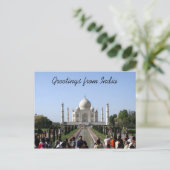 タージマハルの人々の挨拶 ポストカード (スタンド正面)