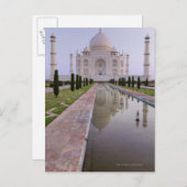 タージマハルは完全に静かな中に反映された ポストカード (正面/裏面)
