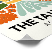 タージマハルアグラインド抽象芸術旅行フローラアート ポスター (角)