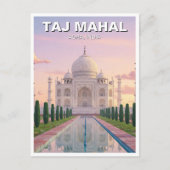 タージマハルアグラインド旅行お土産 ポストカード (正面)