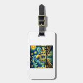 タージマハルインディアスターリーナイト ラゲッジタグ (正面縦)