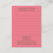 タージマハルオリエンタルボヘミアンスタイル 名刺 (裏面)