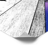 タージマハルセブン疑問に思イラストレーション ポスター (角)