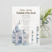 タージマハルタイポロジー水の色結婚の 招待状 (スタンド正面)