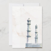 タージマハルタイポロジー水の色結婚の 招待状 (裏面)