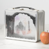 タージマハルポストカードヴィンテージトラベル メタルランチボックス (インサイチュ)