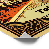 タージマハルヴィンテージスクエア ポスター (角)