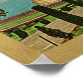 タージマハルヴィンテージ旅行インド ポスター (角)