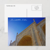 タージマハル顔 ポストカード (正面/裏面)