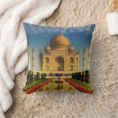 タージ・マハルの写真の枕 クッション (ブランケット)