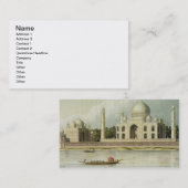 タージ・マハルの皇帝Shah Jehanの墓 名刺 (正面/裏面)