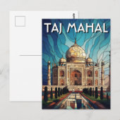 タージ・マハル アーグラ インド 旅行 ポストカード (正面/裏面)