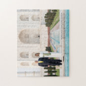 タージ・マハル・インドのドナルド・J・トランプ大統領 ジグソーパズル (縦)