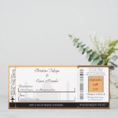 タージ・マハル・サンセット・ボーディングパス ウェディング・招待状 招待状 (スタンド正面)