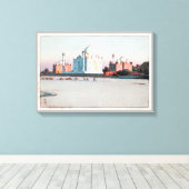 タージ・マハル，タージマハル，アグラ，吉田博，ウッドカット キャンバスプリント (インサイチュ (ウッドフロア))