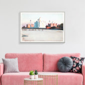 タージ・マハル，タージマハル，アグラ，吉田博，ウッドカット キャンバスプリント (インサイチュ (リビング))