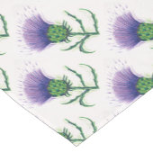 タータンチェックのねじれのアザミ ショートテーブルランナー (コーナー)