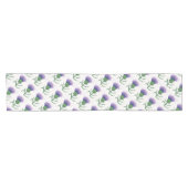 タータンチェックのねじれのアザミ ショートテーブルランナー (横)